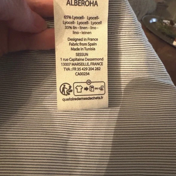 NWOT Sessùn Wide Leg Lyocell Linen Pants – Blue – EU 40 (US 8